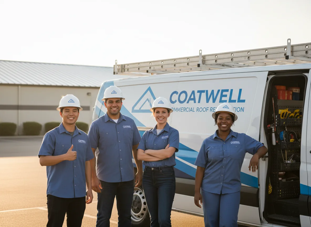 Commercial roof coating company in Wells, VT