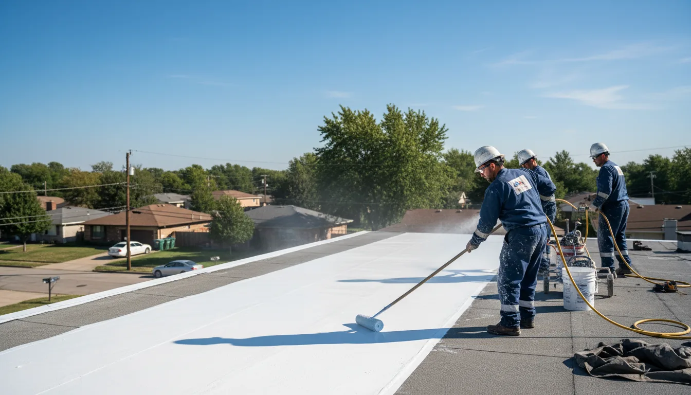 Commercial roof coating in Wells, VT near me
